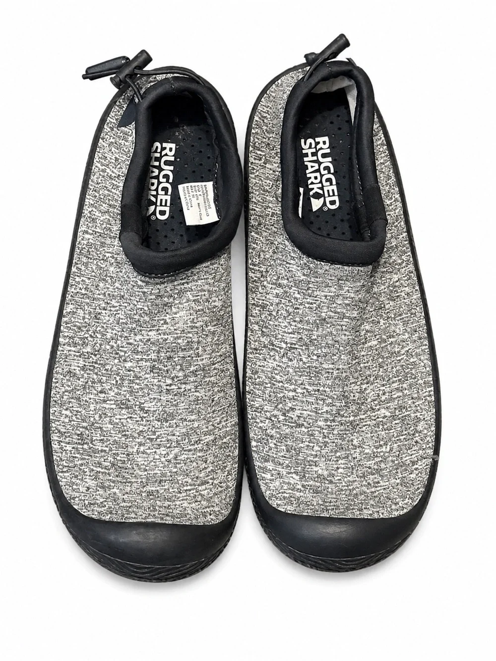 Rugged Shark Men's Gray Water Shoes Slip On Aqua Shock Size 8